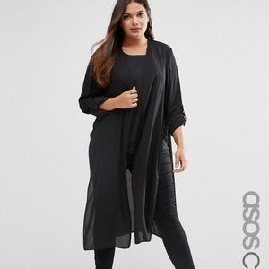 NWT ASOS CURVE Maxi Kimono cardigan - US 14